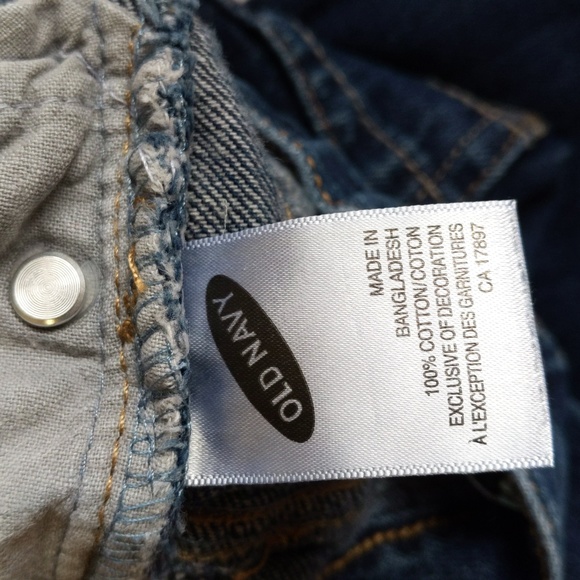 old navy boot cut dark wash denim jeans 3T toddler girls - Picture 3 of 7